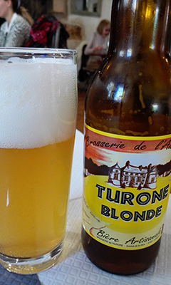 Cerveza local de Brasserie L'Aurore